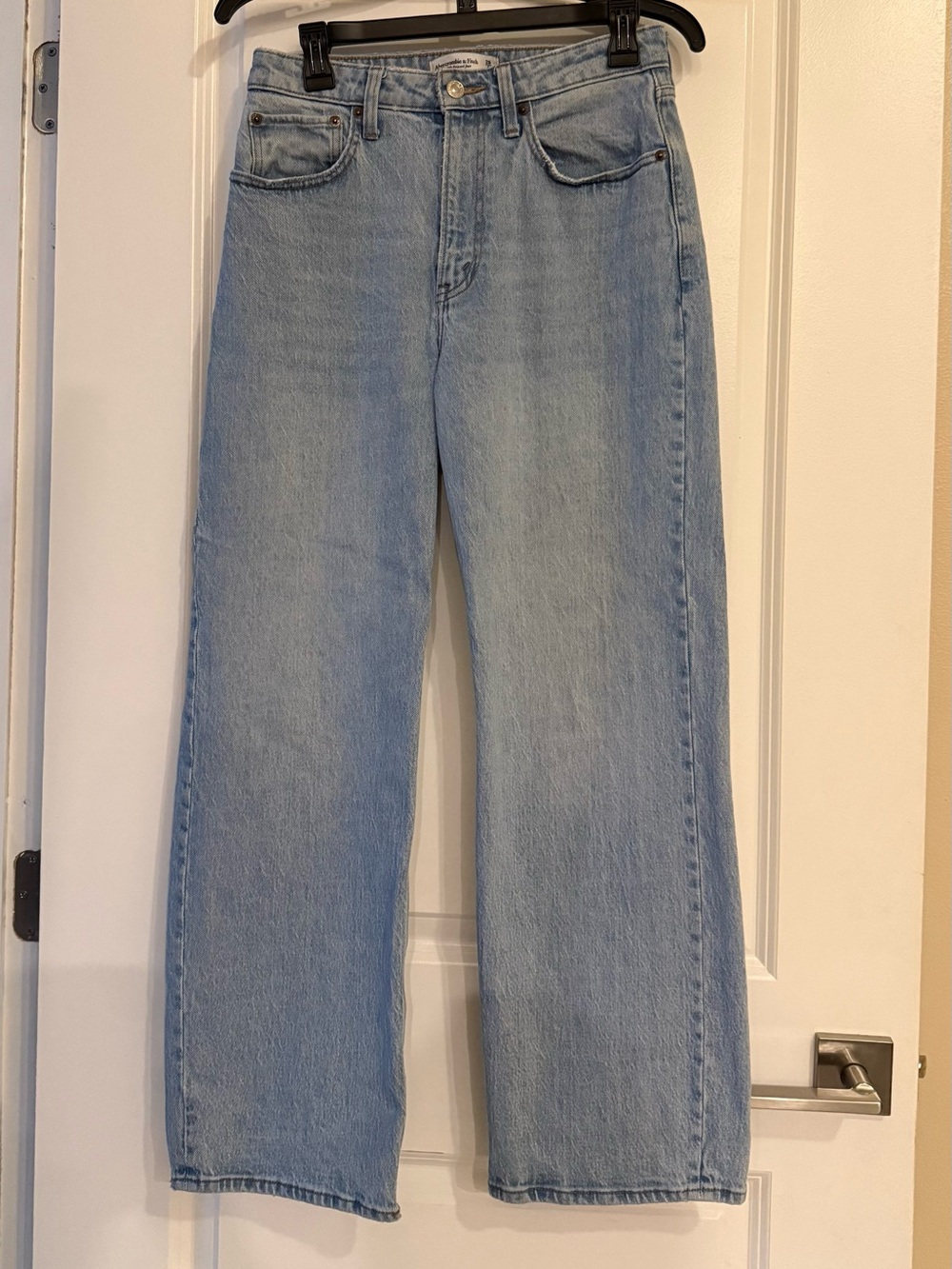 Abercrombie & Fitch Light Blue Straight Leg Women's Jeans